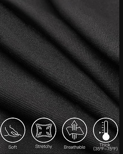 Tapata Women's Straight Leg Dress Pants Stretchy High Waist with Pockets S/31ins