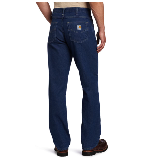 Carhartt Men's Flame Resistant Signature Denim Jean Relaxed Fit Denim 36Wx30L