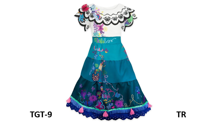 Disney Mirabel Encanto Costume, Multicolor, Size 10