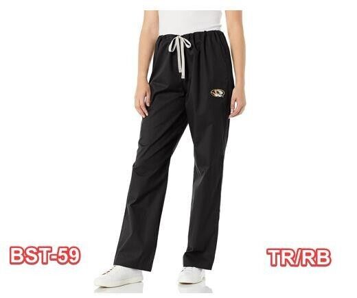 WonderWink University of Missouri Drawstring Cargo Pant Drawstring Waist Black M
