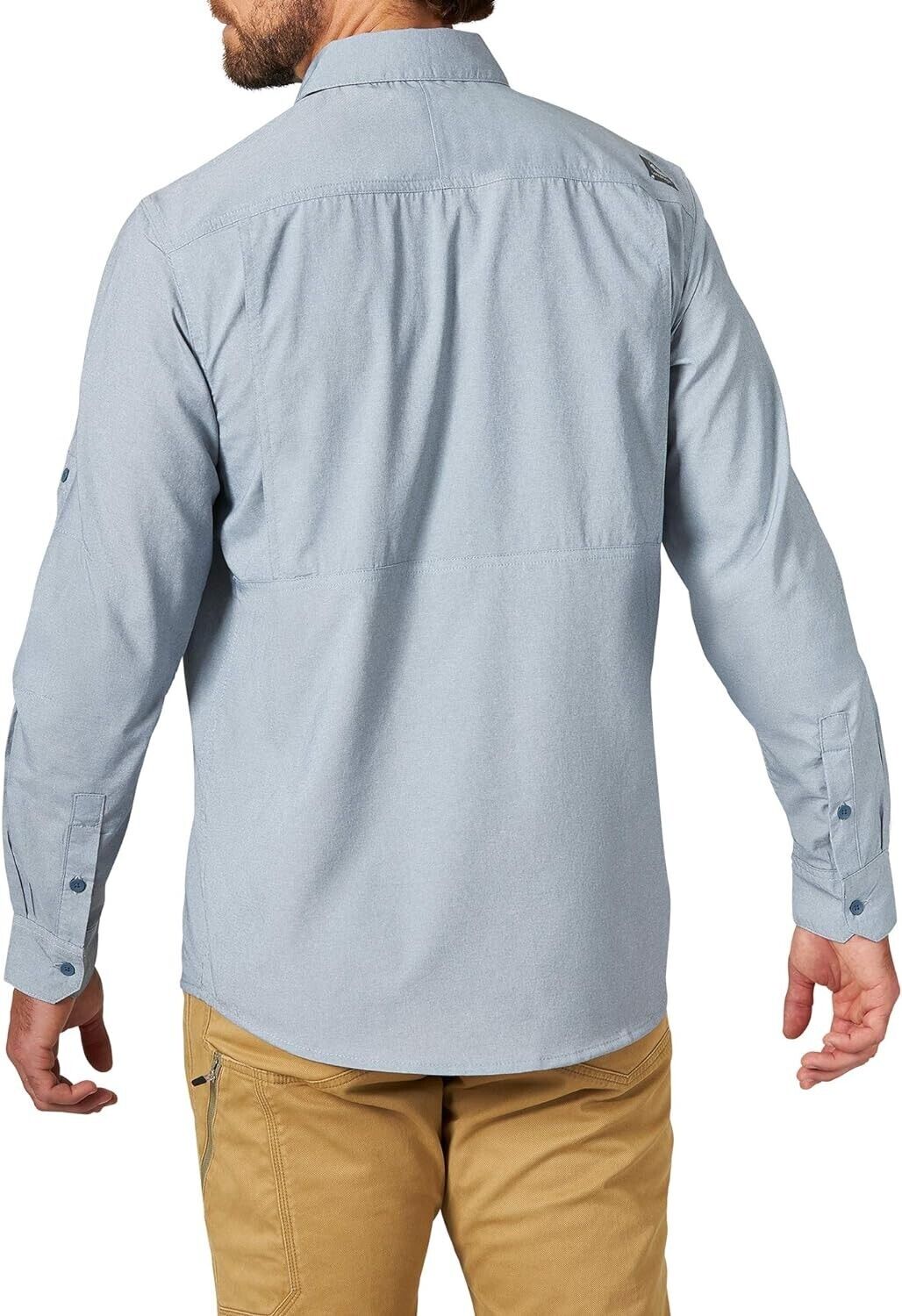 ATG by Wrangler, Men's Long Sleeve, Hike to Fish Shirt, Bering Sea, XXL