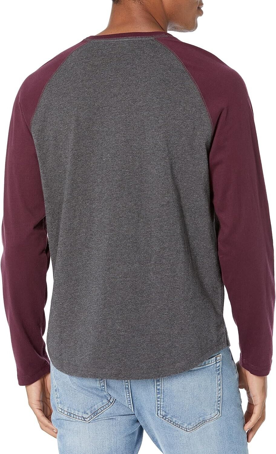 Amazon Essentials, Men's Regular-Fit, Long-Sleeve, XXL, Henley Shirt, Cotton