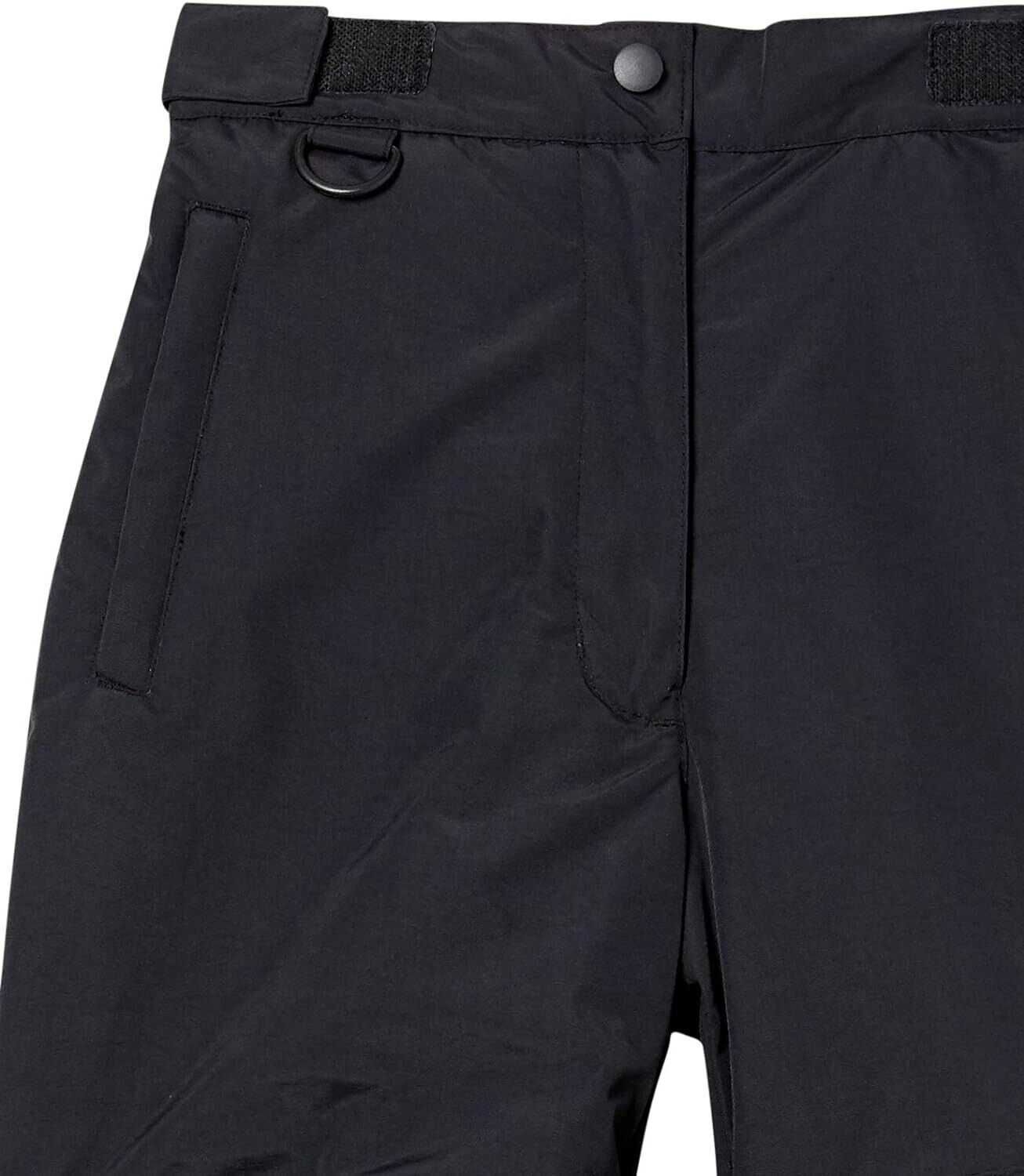 Amazon Essentials, Girls and Toddlers' Water-Resistant Snow Pants, Black, M(8)