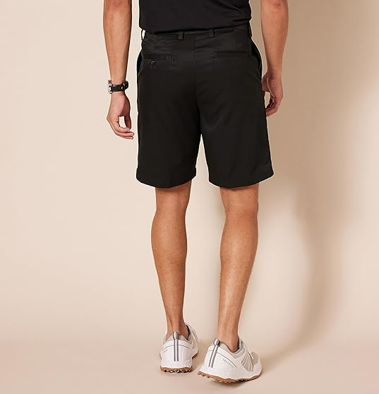 Amazon Essentials Men's Classic-Fit Stretch Golf Short Black 34