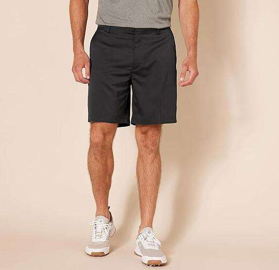 Amazon Essentials Men's Classic-Fit Stretch Golf Short Black 34