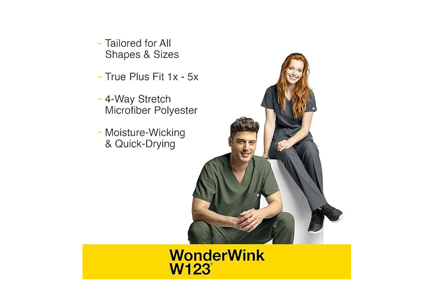 WonderWink Women's Plus-Size Crew Neck Warm Up Jacket Blazer, Pewter, 3-XLarge