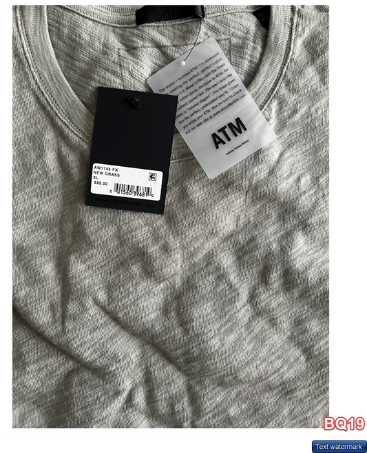 ATM Anthony Thomas Melillo SLUB JERSEY SCHOOLBOY CREW NECK TEE XL NEW GRASS $85