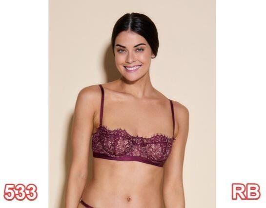 Cosabella Women's Sicilia Strapless Bra, Vino/India, Hook and eye back , 34B