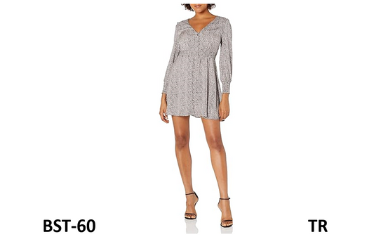 BB DAKOTA by Steve Madden Women's Wild Dreaming Dress, Black & Multi, S