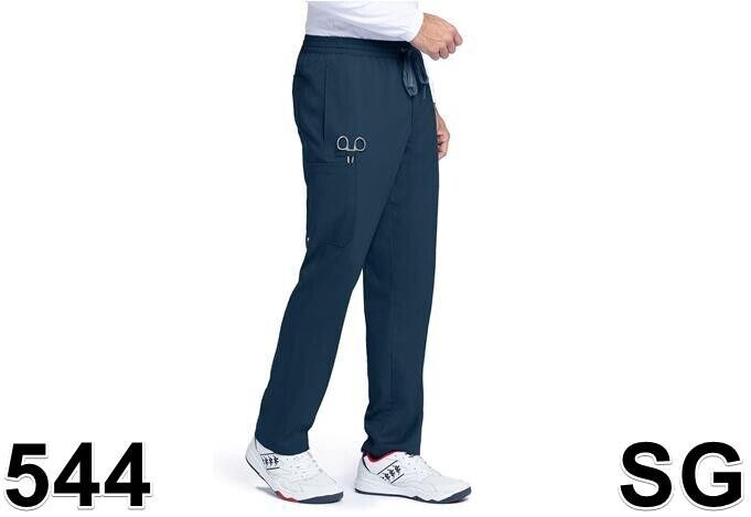 BARCO Grey's Anatomy GRP558 Men's Evan Scrub Pant, Steel, Small, Elastic Waist