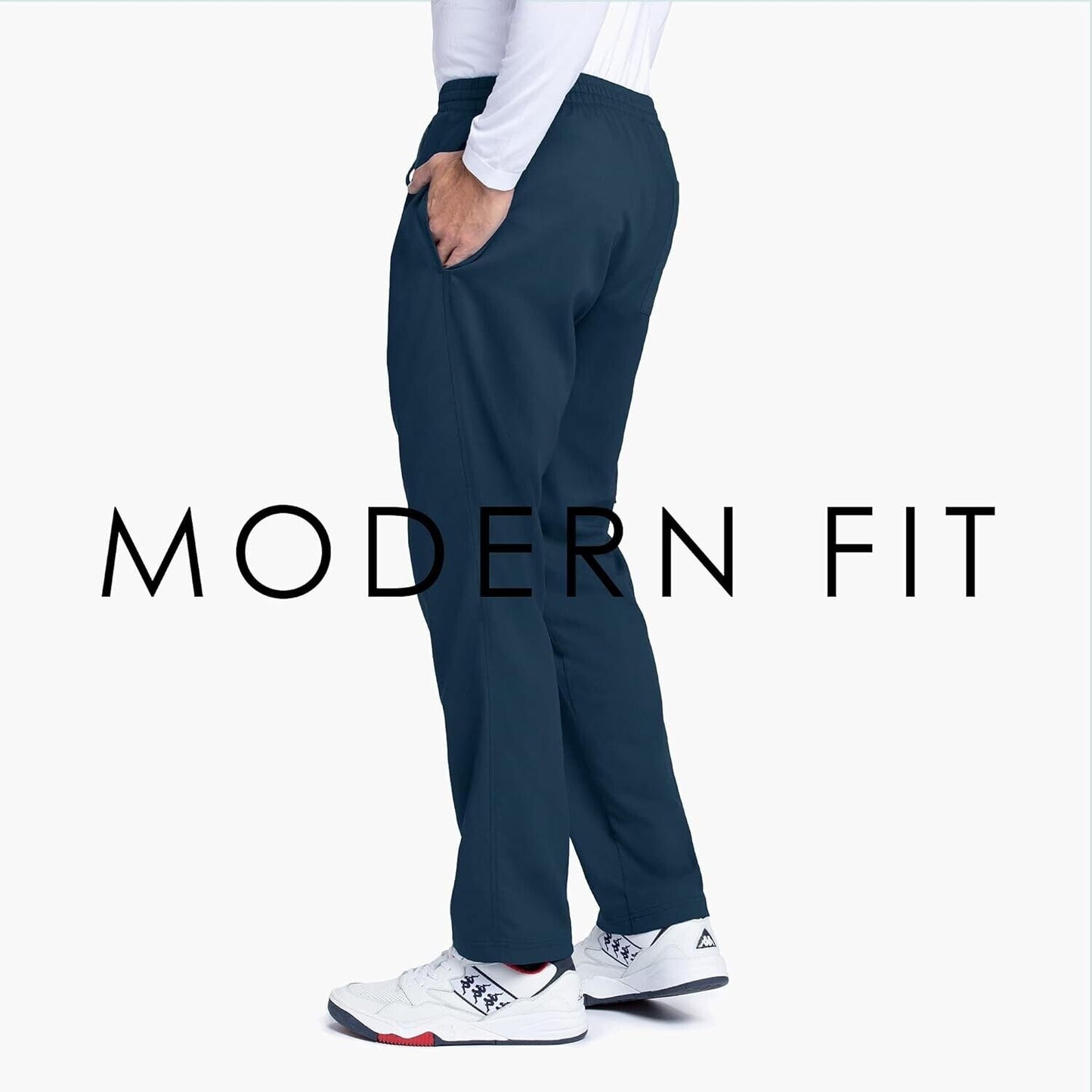 BARCO Grey's Anatomy GRP558 Men's Evan Scrub Pant, Steel, Small, Elastic Waist