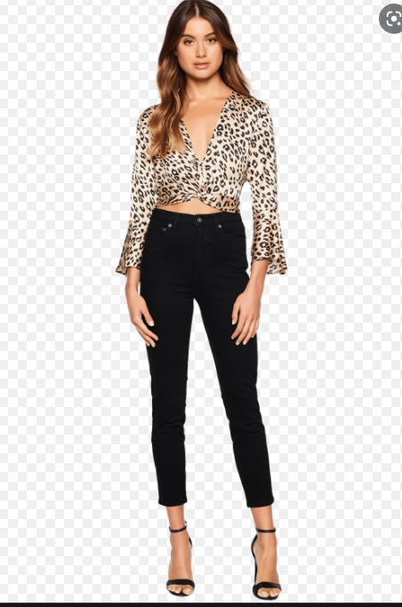 Bardot Twist Leopard Top Women's Size 10/L, NEW
