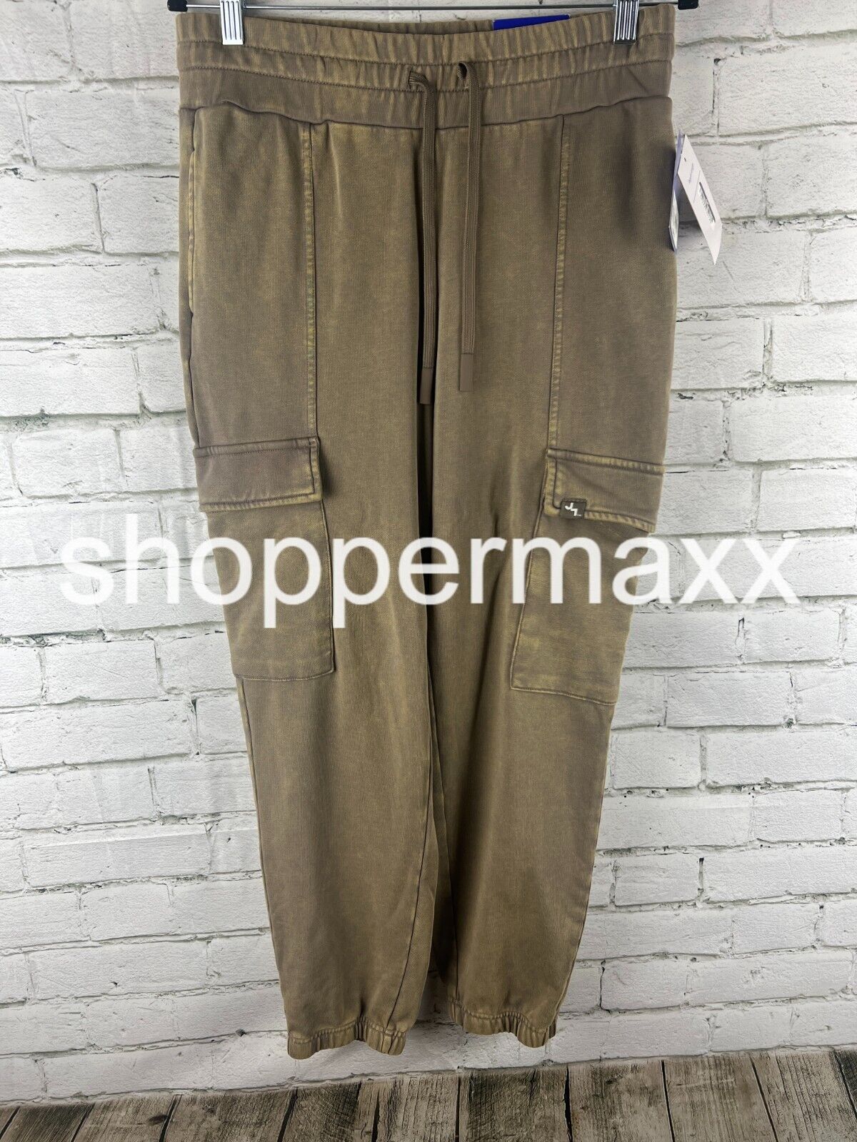 Women's French Terry Cargo Joggers - JoyLab, Color- Gray, Size- Medium