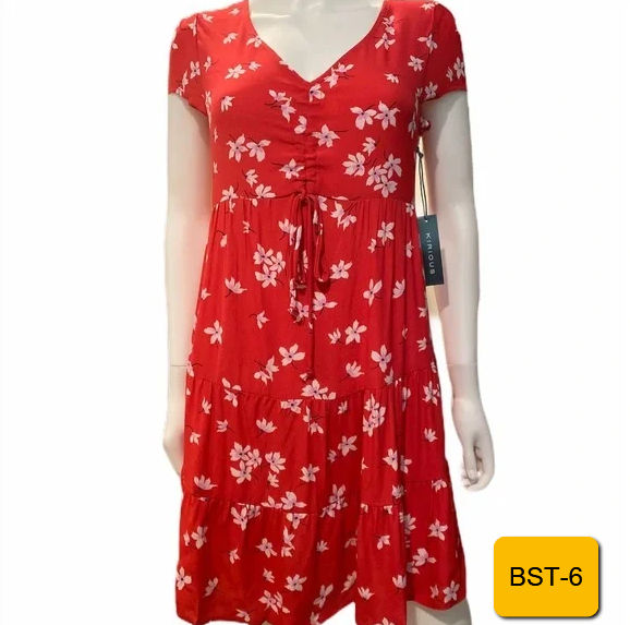 Women's Kirious Floral Print Minidress, Size XS/S Red