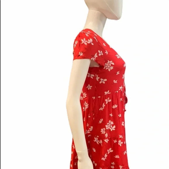 Women's Kirious Floral Print Minidress, Size XS/S Red
