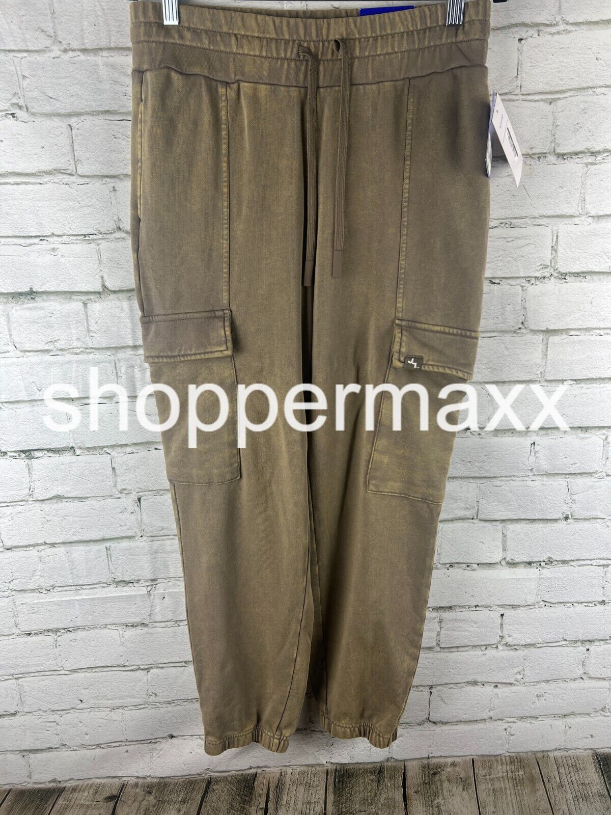 Women's French Terry Cargo Joggers - JoyLab, Color- Gray, Size- Medium