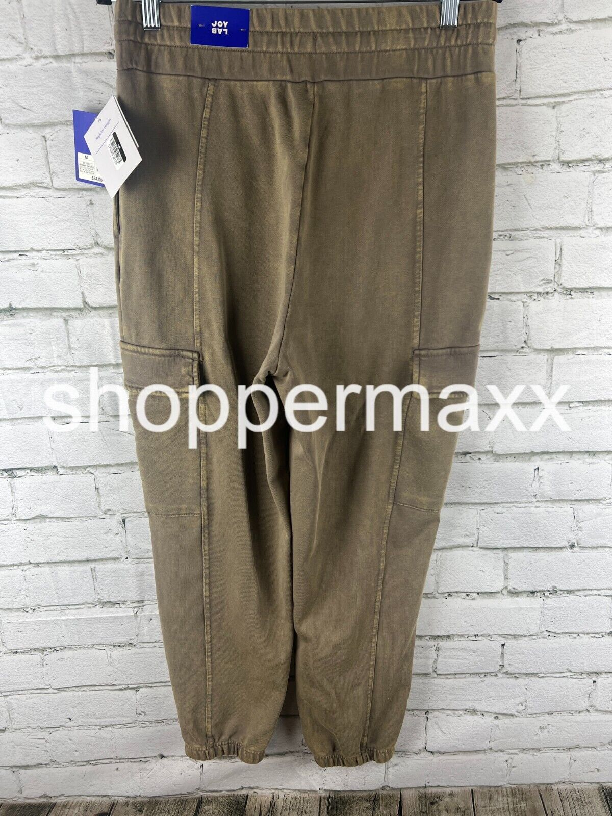 Women's French Terry Cargo Joggers - JoyLab, Color- Gray, Size- Medium