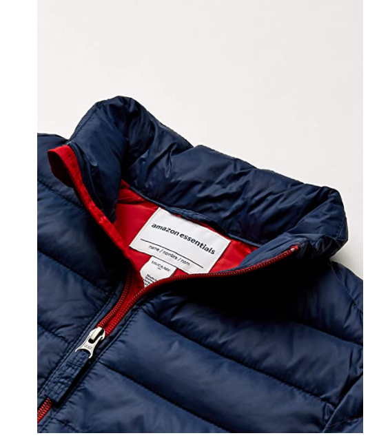 Essentials Boys Toddlers Light-Weight Water-Resistant Packable Puffer Jacket XS