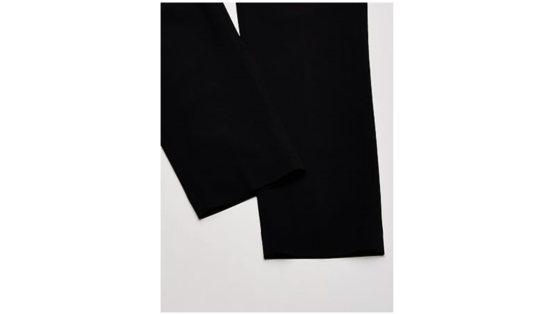 Calvin Klein Boys' Flat-Front Bi-Stretch Dress Pant, Straight Leg Fit, Black, 18