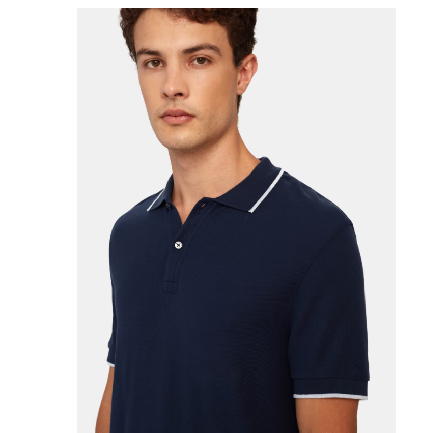 ATM Anthony Thomas Melillo	Stripe Pique Cotton Polo Midnight XL $150