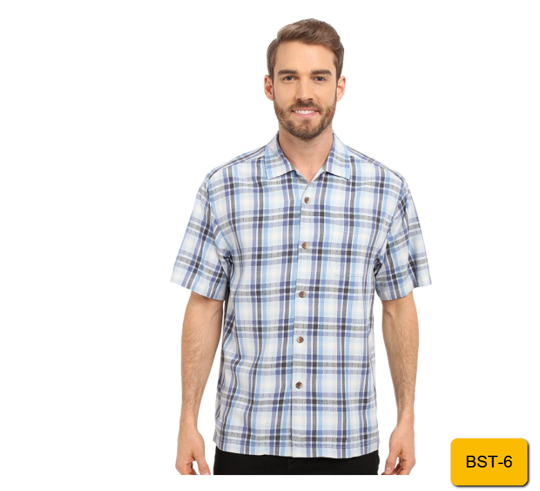 Tommy Bahama Darling Point Plaid Silk Shirt, Men's Size S, Blue/Multi NEW $128