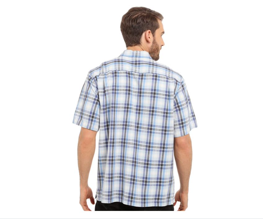 Tommy Bahama Darling Point Plaid Silk Shirt, Men's Size S, Blue/Multi NEW $128