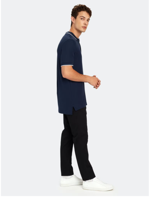 ATM Anthony Thomas Melillo	Stripe Pique Cotton Polo Midnight XL $150