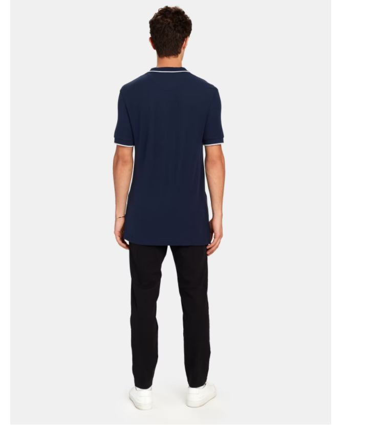 ATM Anthony Thomas Melillo	Stripe Pique Cotton Polo Midnight XL $150