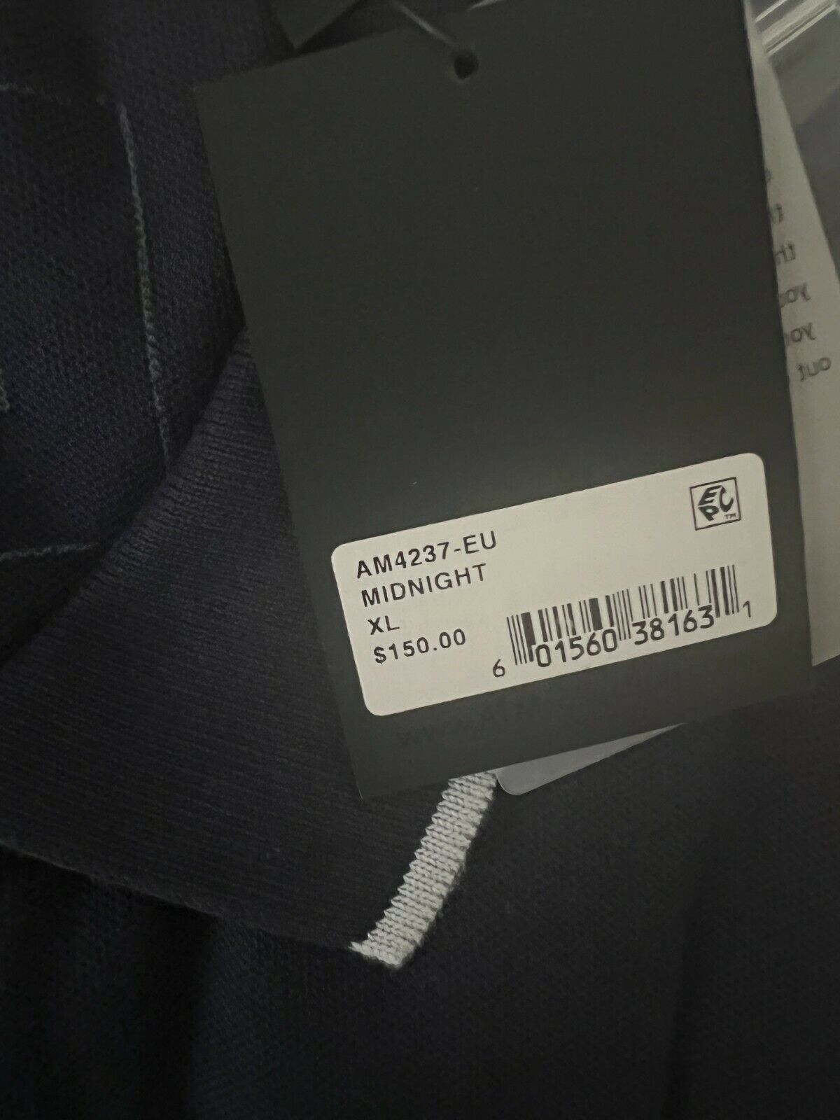 ATM Anthony Thomas Melillo	Stripe Pique Cotton Polo Midnight XL $150