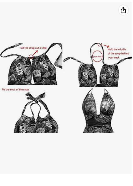 EastElegant Maternity Swimsuits One Piece V-Neck Pregnancy Swimwear Halter Neck