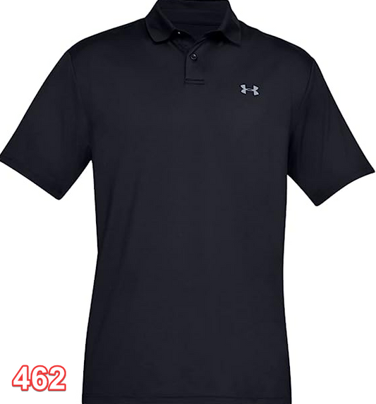 Under Armour Men's Performance 2.0 Golf Polo, Black (001)/Pitch Gray, Small