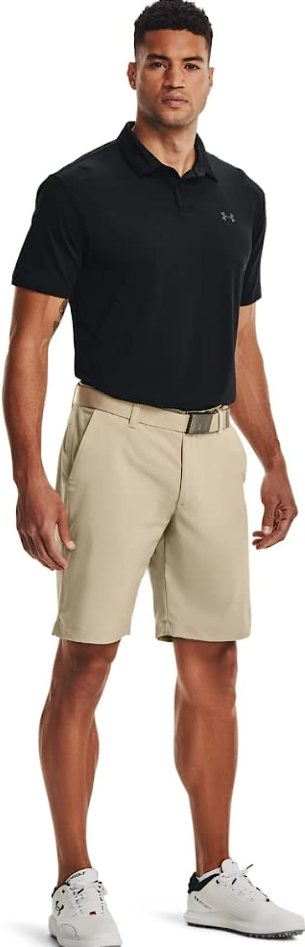 Under Armour Men's Performance 2.0 Golf Polo, Black (001)/Pitch Gray, Small