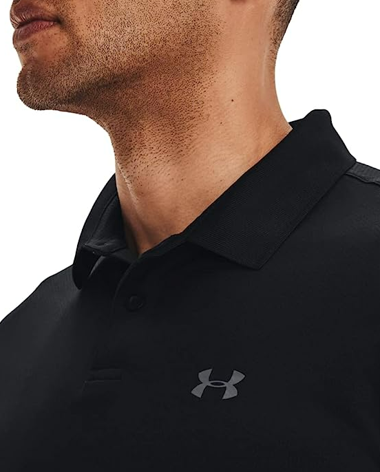 Under Armour Men's Performance 2.0 Golf Polo, Black (001)/Pitch Gray, Small