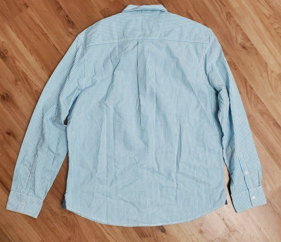 WALLIN & Bros Men's Bengal Long Sleeve Button Down Shirt- Blue Stripes-(XXL)NWT!
