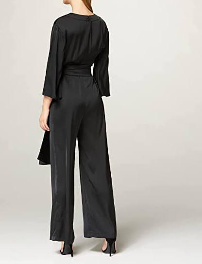 TRUTH & FABLE Women's Evening Jumpsuit Black (US 4-6)