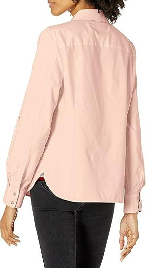Tommy Hilfiger Button-Down Shirts for Women, Casual Tops Ballerina Pink XL
