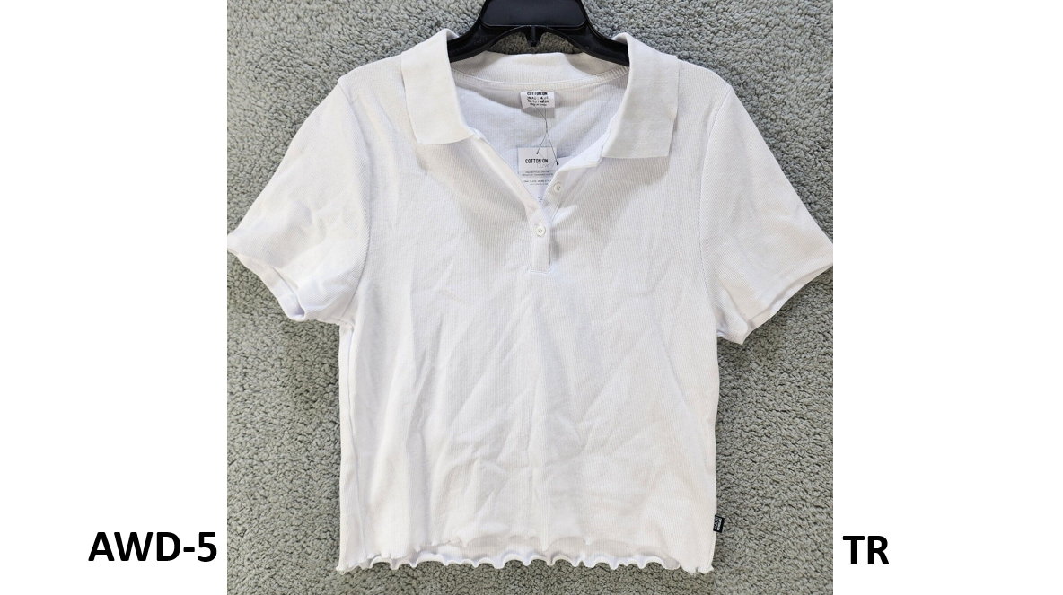 COTTON ON Curve Active Tennis Polo Women's 14 White Solid Short Sleeve Collared