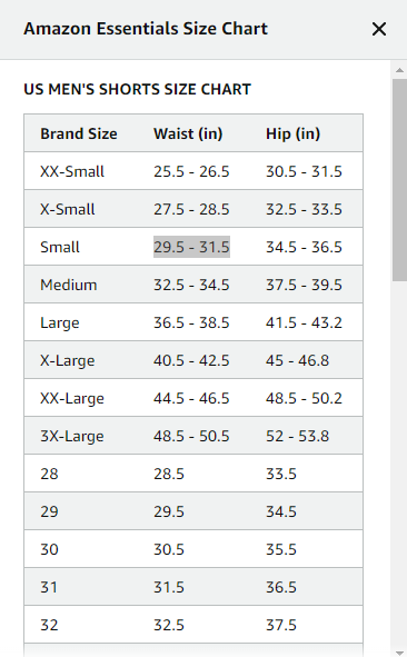 Amazon Essentials Men's Tech Stretch Training Short Black Small