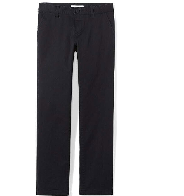 Amazon Essentials Girls' Flat Front Uniform Chino Pant