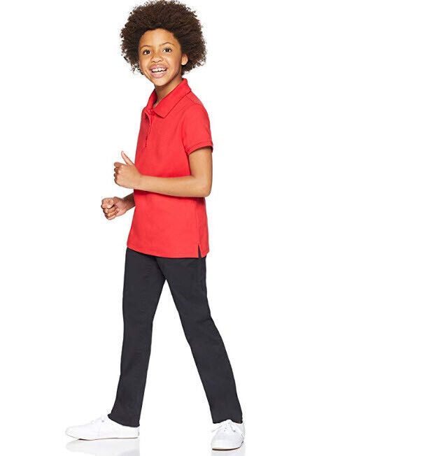 Amazon Essentials Girls' Flat Front Uniform Chino Pant