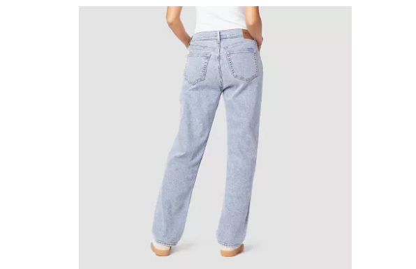 DENIZEN from Levi's Women's Mid-Rise 90's Loose Straight Jeans, Futire Fade, 16