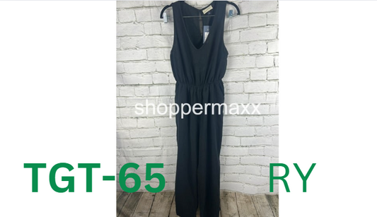 Women's Linen V-Neck Jumpsuit - Universal Thread, Black, Medium