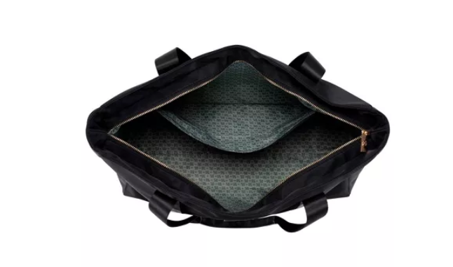 Badgley Mischka Nylon Travel Weekender Bag, black, One Size