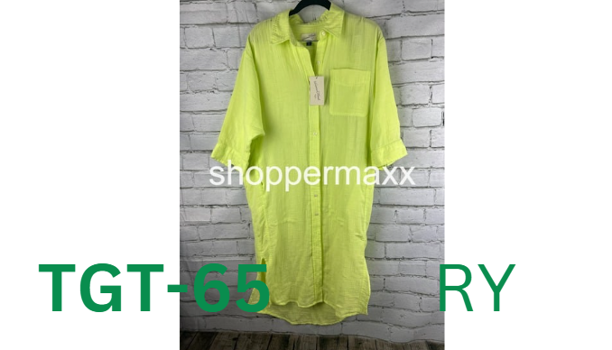 Women's 3/4 Sleeve Shirtdress - Universal Thread, Yellow, XS