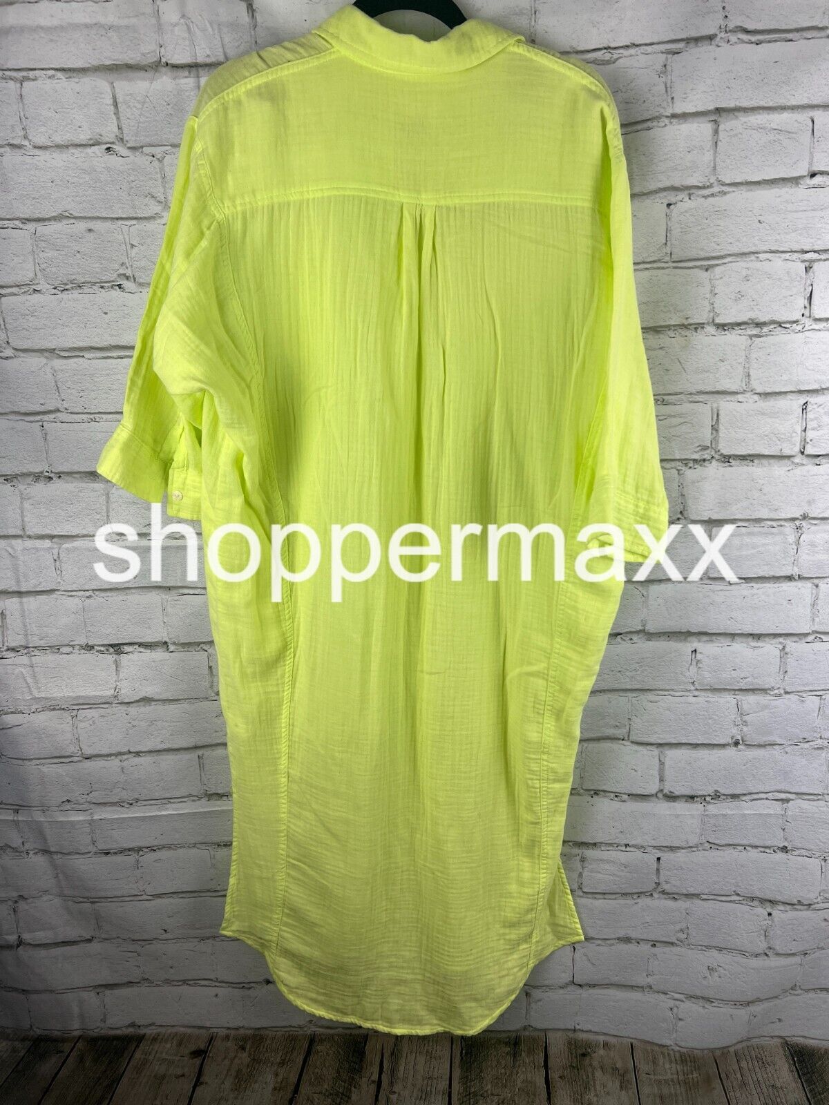 Women's 3/4 Sleeve Shirtdress - Universal Thread, Yellow, XS