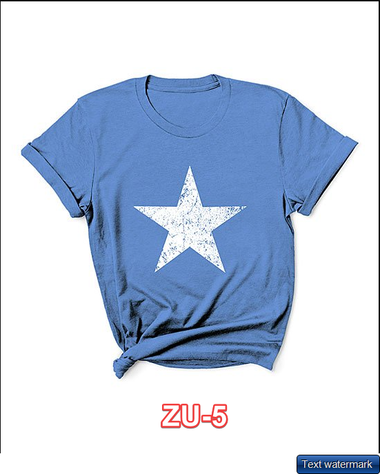 CherryLoom Heather Blue Weathered Star Oversize Tee Medium