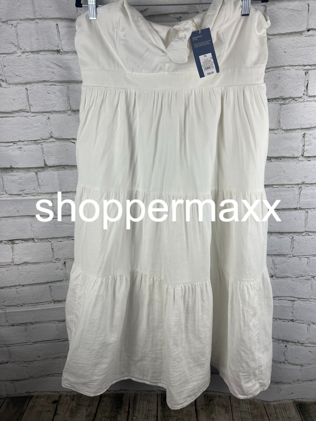 Women's Strapless Sundress - Universal Thread, White, XL