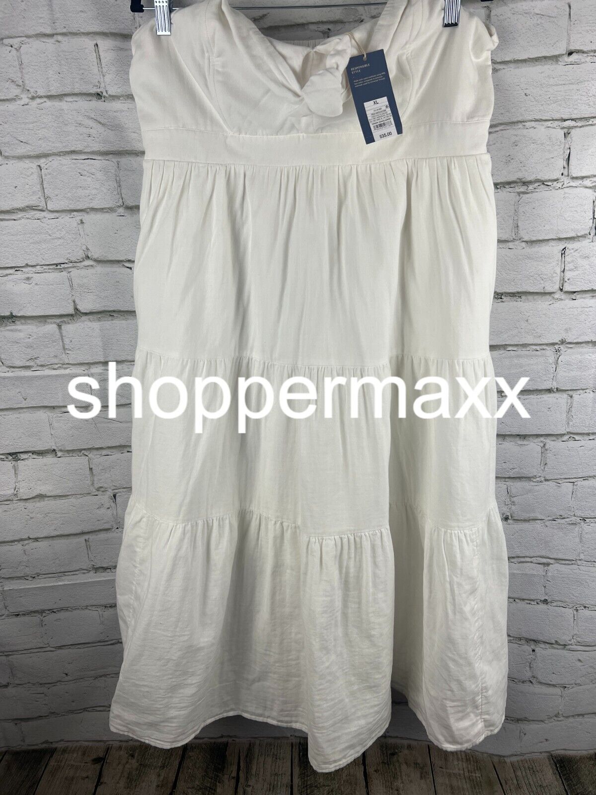 Women's Strapless Sundress - Universal Thread, White, XL
