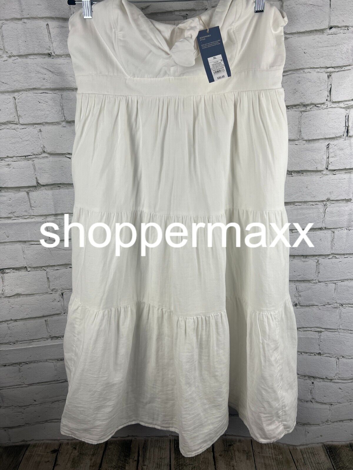 Women's Strapless Sundress - Universal Thread, White, XL