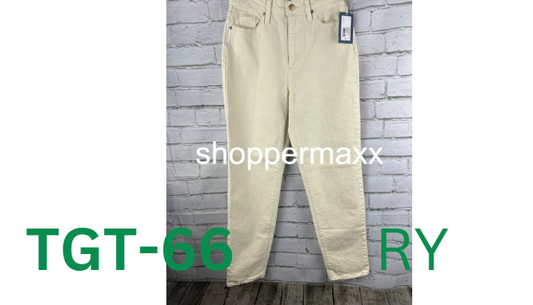 WOMEN'S HIGH-RISE 90'S VINTAGE STRAIGHT JEANS - UNIVERSAL THREAD, OFF-WHITE, 4